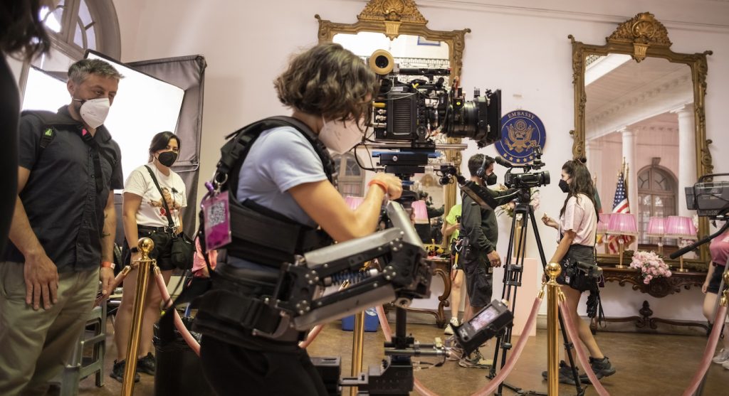 Ana Fabrega directing "Los Espookys." Credit: HBO/Diego Araya Corvalán.