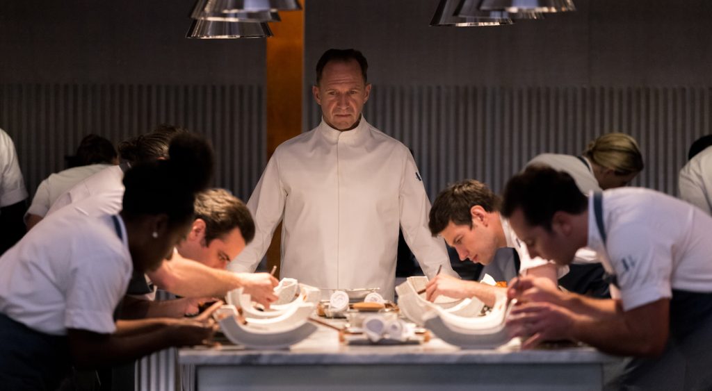 Ralph Fiennes in THE MENU. Photo by Eric Zachanowich. Courtesy of Searchlight Picture