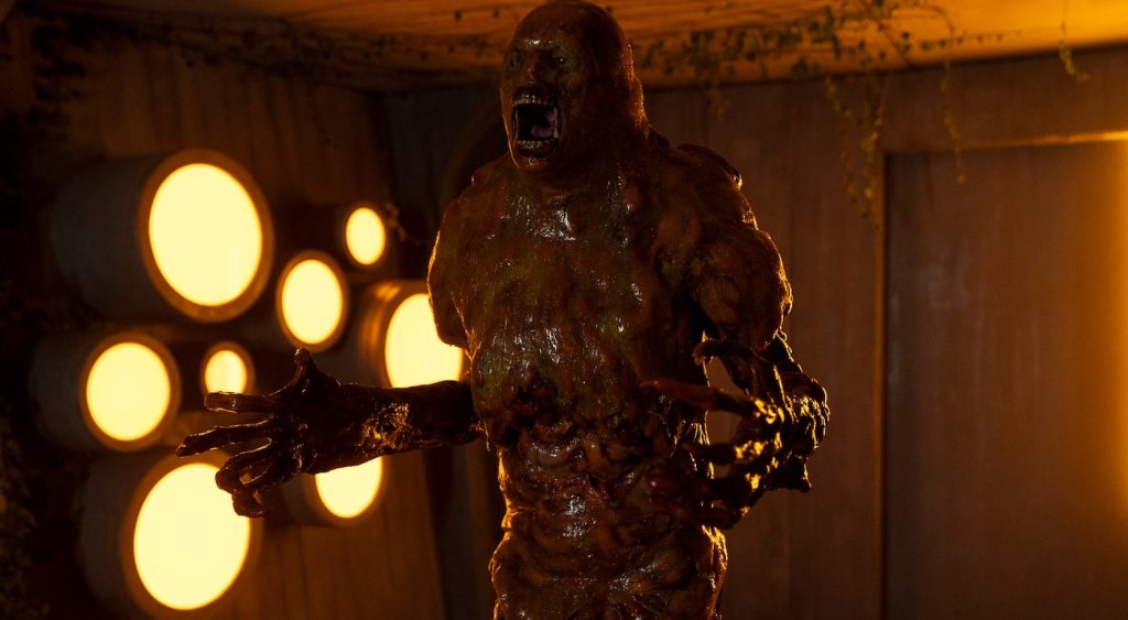Guillermo del Toro's Cabinet of Curiosities. Kevin Keppy as Blobman in episode “The Viewing” of Guillermo del Toro's Cabinet of Curiosities. Cr. Ken Woroner/Netflix © 2022