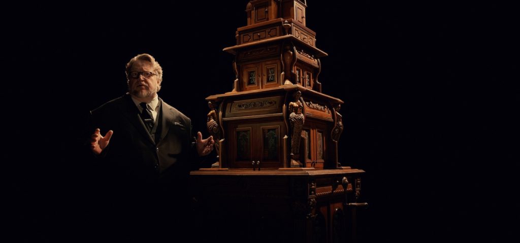 Guillermo del Toro's Cabinet Of Curiosities. Executive Producer Guillermo del Toro in episode “Lot 36” of Guillermo del Toro's Cabinet Of Curiosities. Cr. Courtesy Of Netflix © 2022