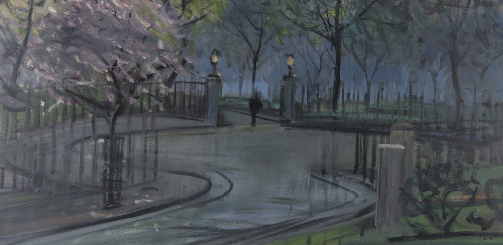 Concept art for Walt Disney’s live- action/animated feature Mary Poppins. Courtesy Walt Disney Archives.