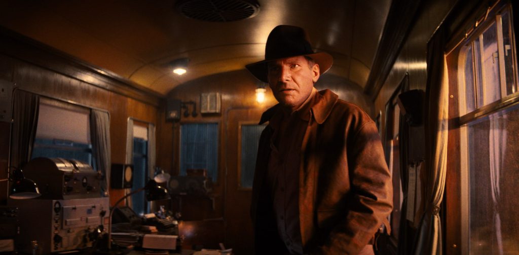 Indiana Jones (Harrison Ford) in Lucasfilm's IJ5. ©2022 Lucasfilm Ltd. & TM. All Rights Reserved.