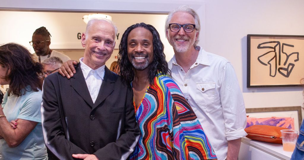 L to R John Waters, Bully Porter, Andrew Peterson PIFF prgramming director