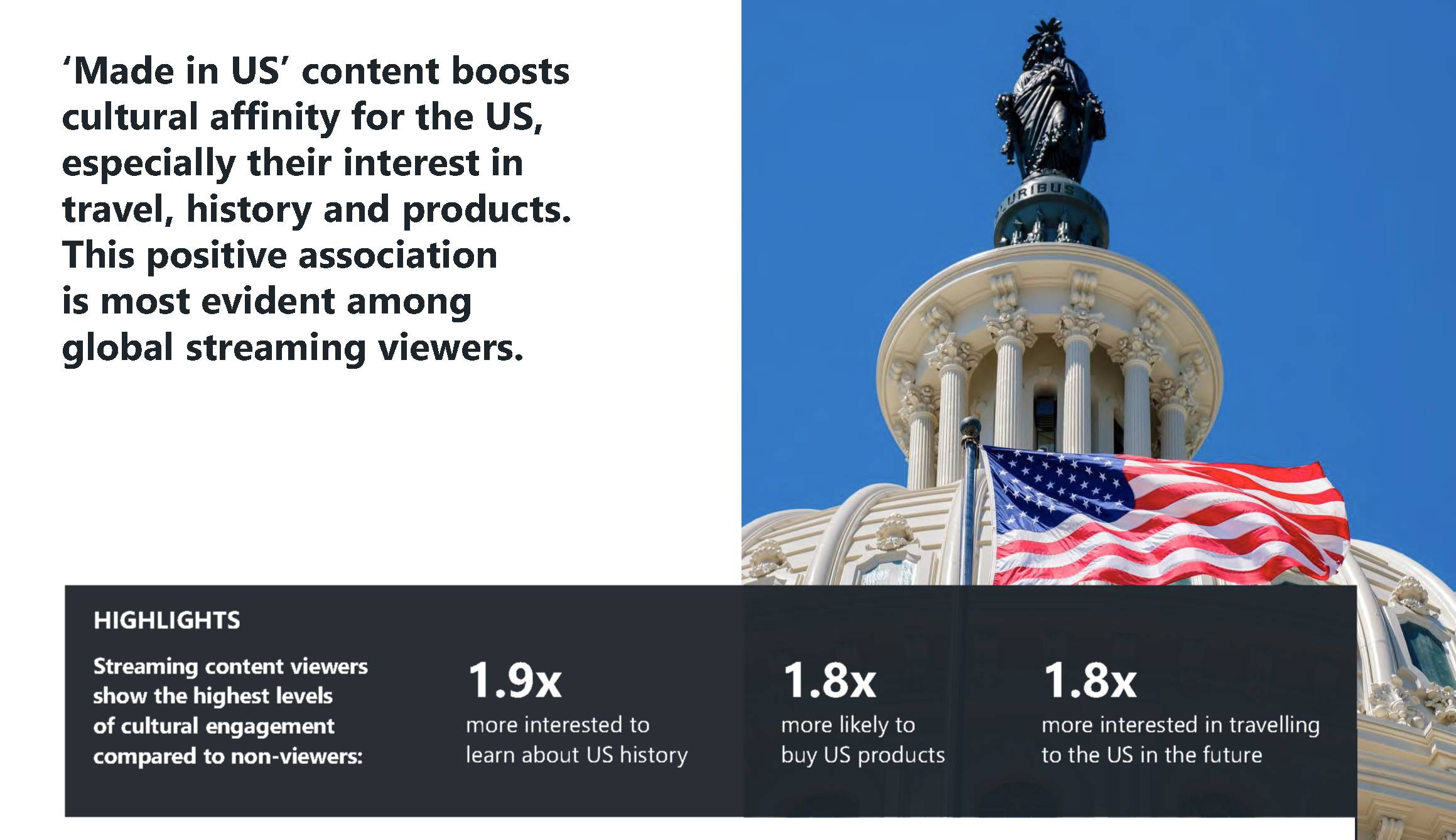 Highlights page from the Made in U.S. Impact of Filming report